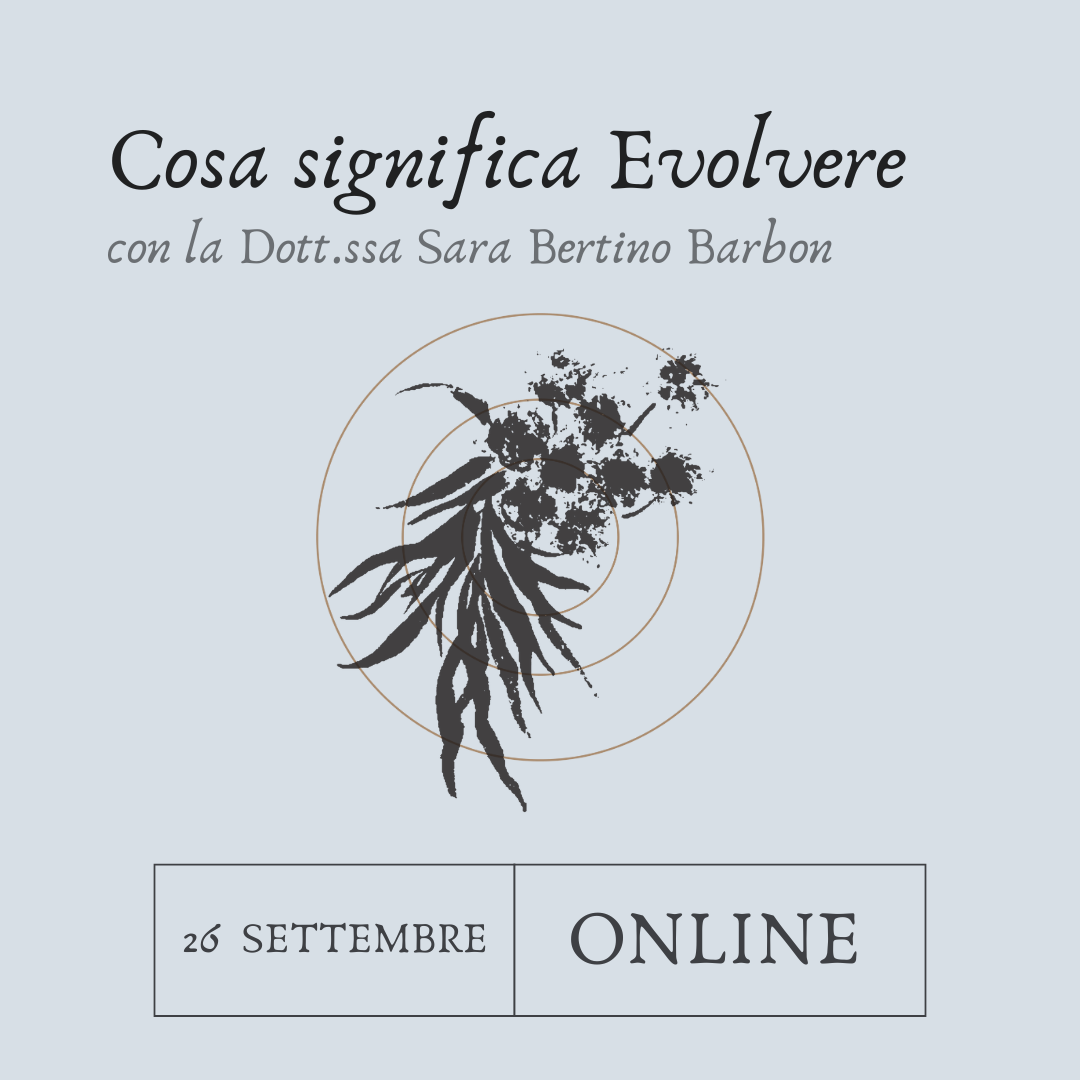 Lezione online<br>Cosa significa evolvere - 26 settembre